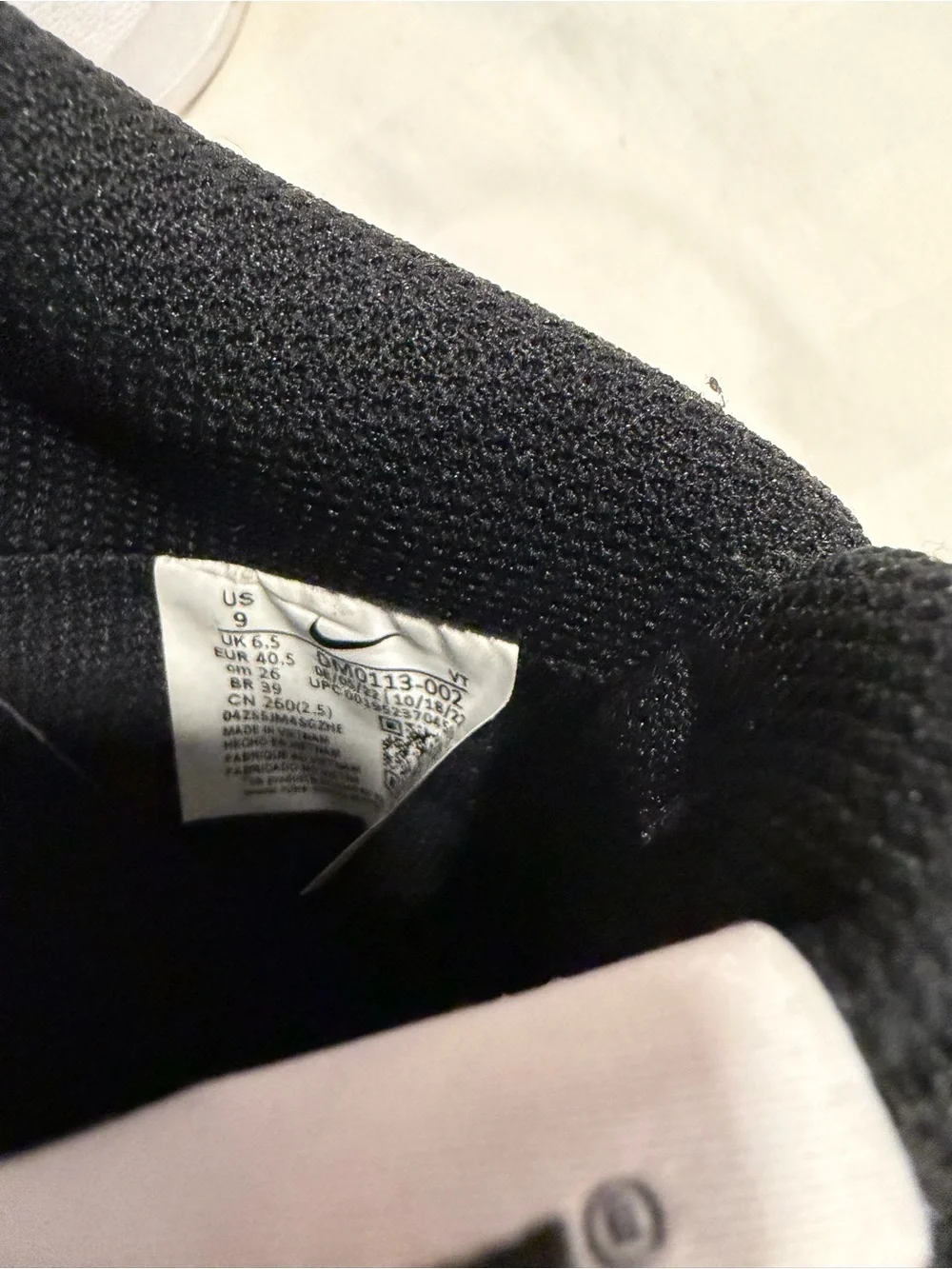Nike Black and White womens  Platform Sneakers